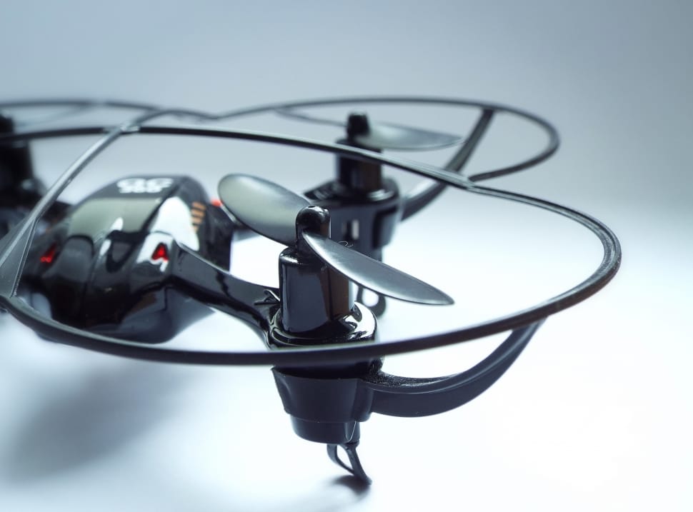 black and red quad copter preview