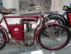 red-and-grey motorized bicycle thumbnail