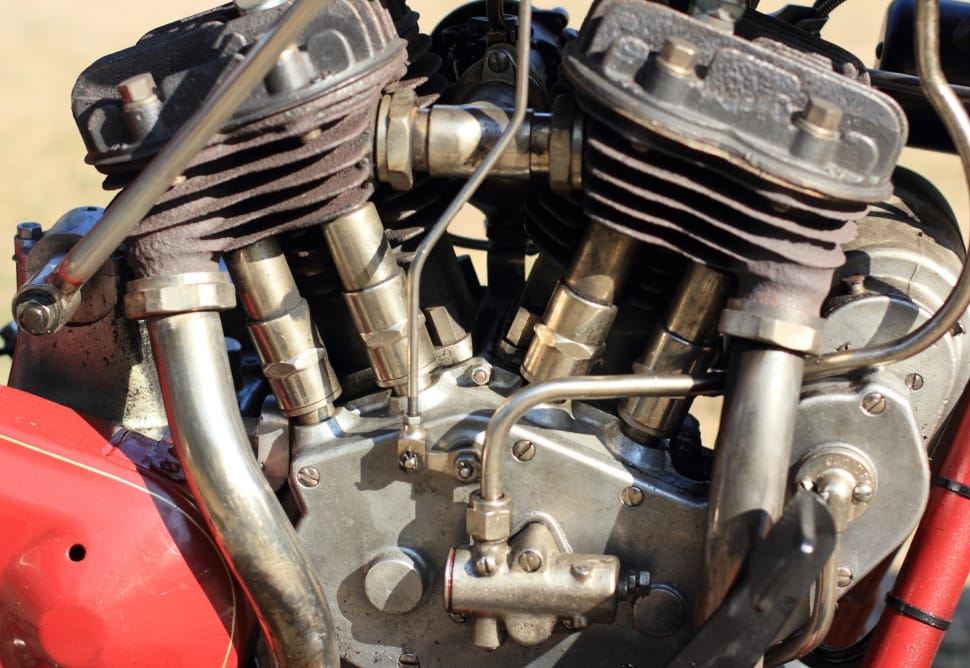 gray motorcycle engine preview