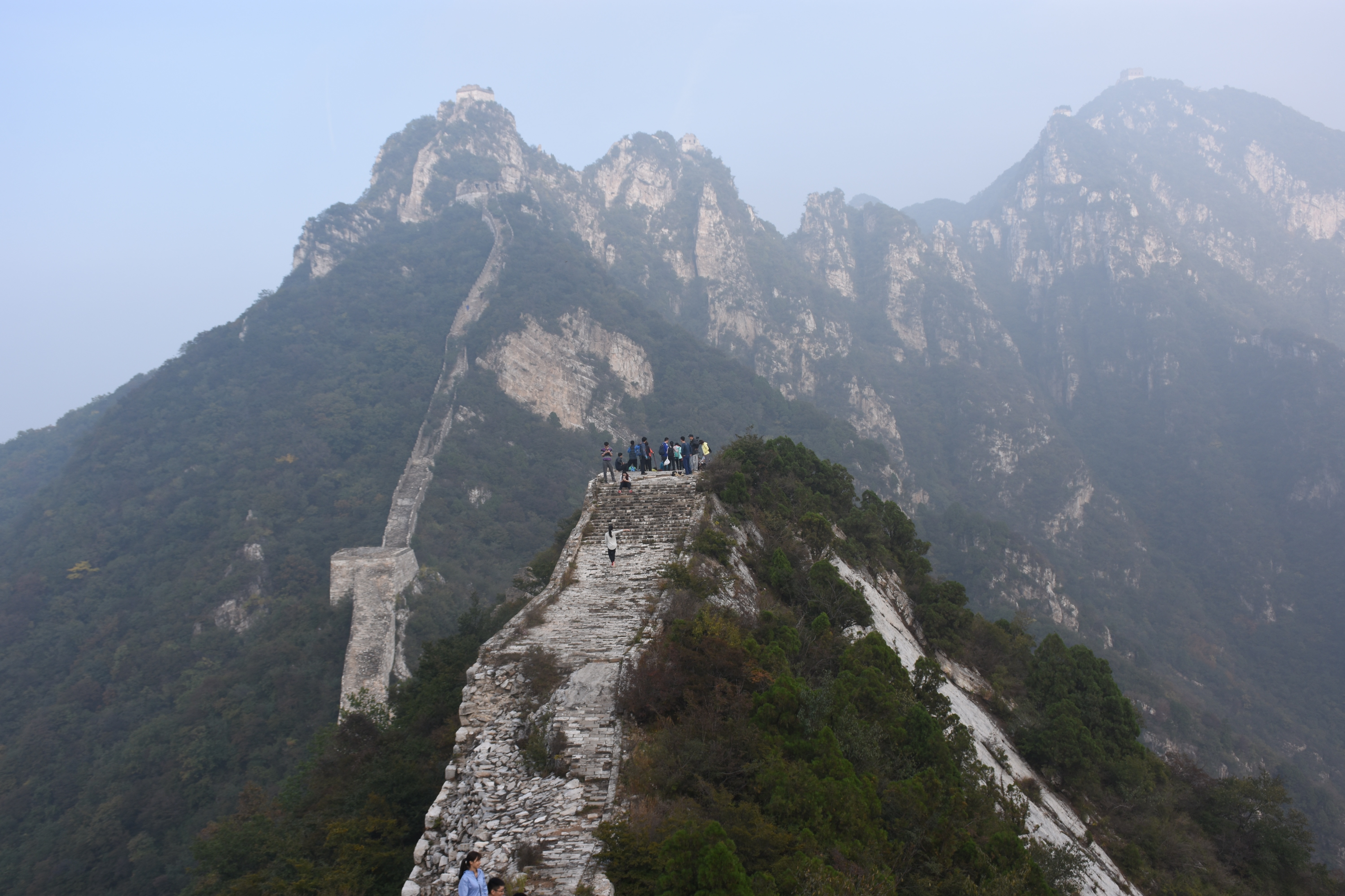 Nock, The Great Wall, Haze, Steep, mountain, day