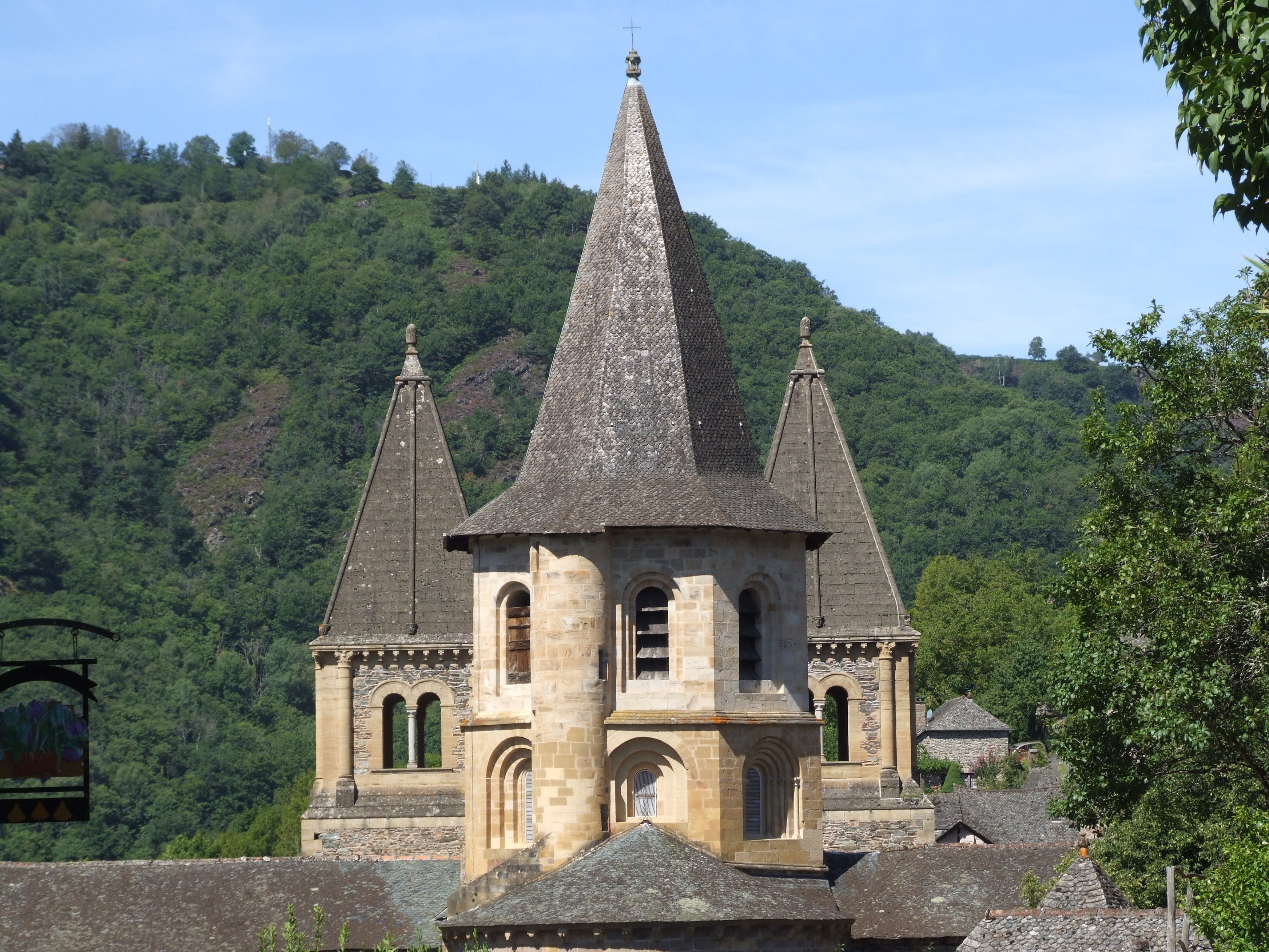 Castle type. Aveyron Церковь. Church Tower.