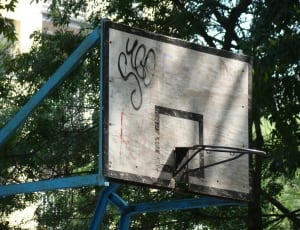 black wooden basketball board thumbnail