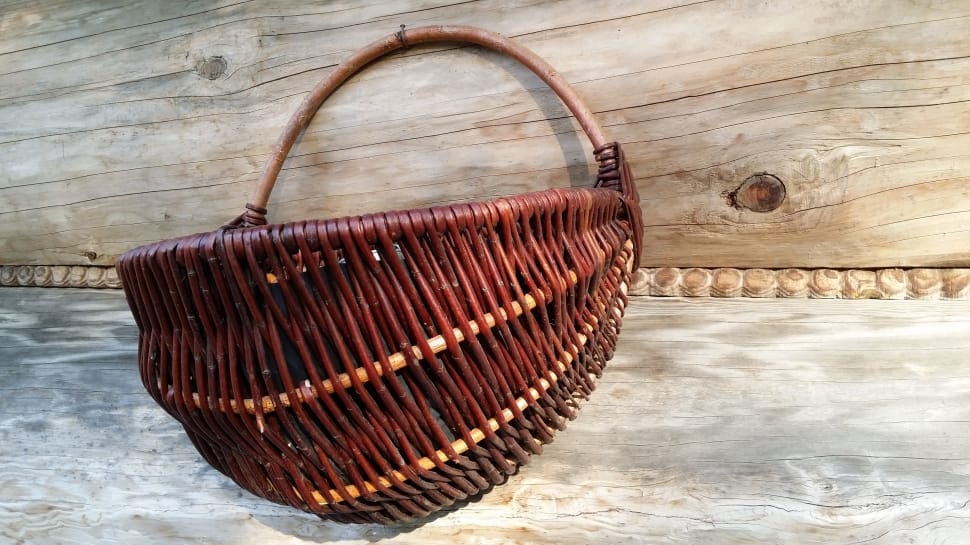 brown  woven basket preview
