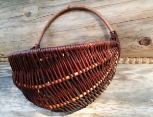 brown  woven basket thumbnail
