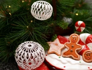 lollipop and ginger bread ceramic figurines thumbnail