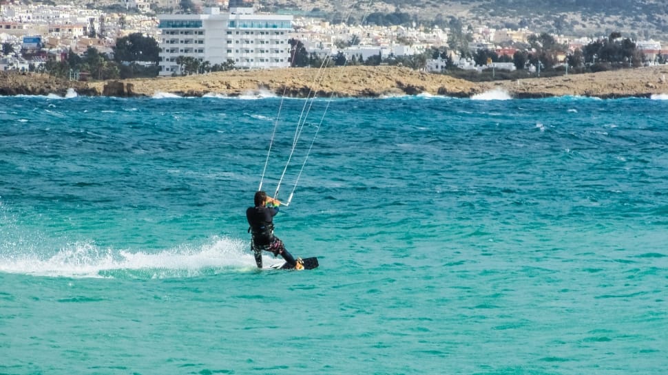 man playing water sport preview