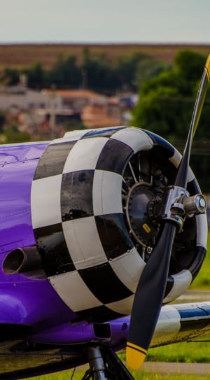 white black and purple plane propeller thumbnail