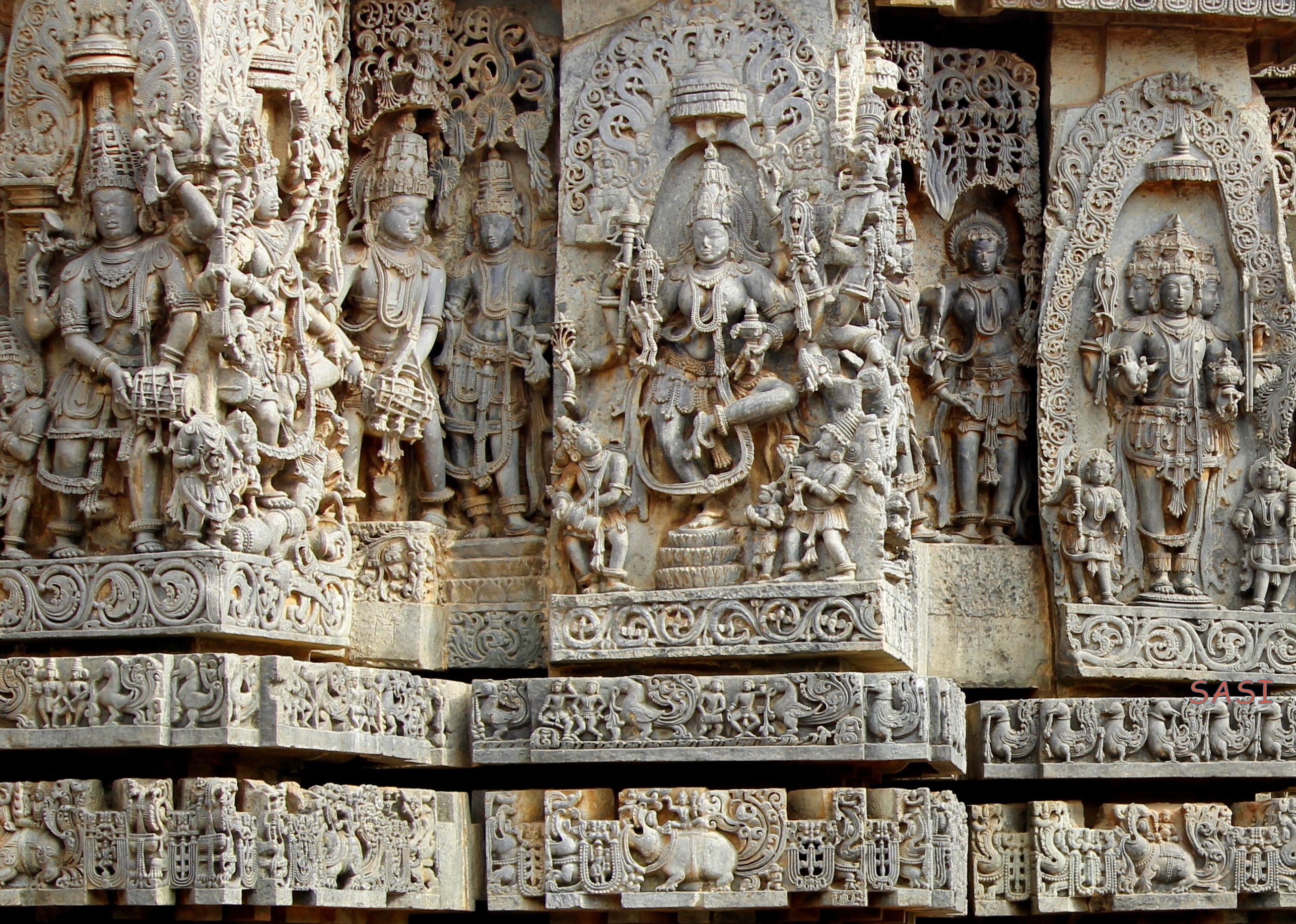 hindu deity mid relief