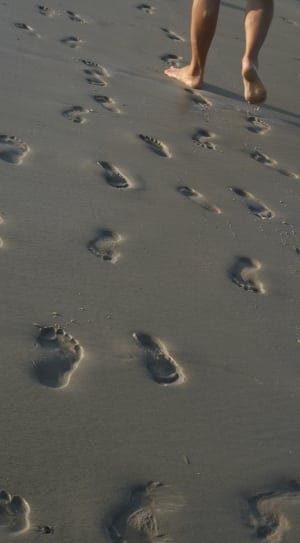 sand, beach, sunrise, footprints, sand, footprint free image | Peakpx