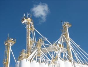 white and yellow industrial plant towers thumbnail