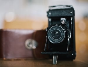 selective focus photo of black coronetti vintage camera lens thumbnail