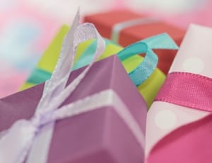 assorted gift boxes with ribbons thumbnail