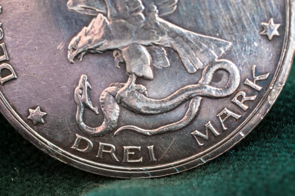 drei mark silver round coinn preview