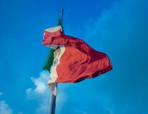 mexican flag on flag pole thumbnail