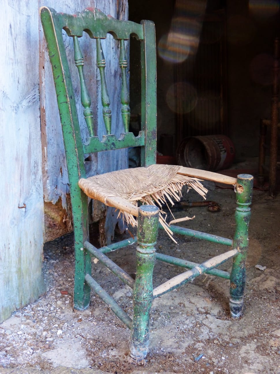 green and brown wooden windsor back chair preview