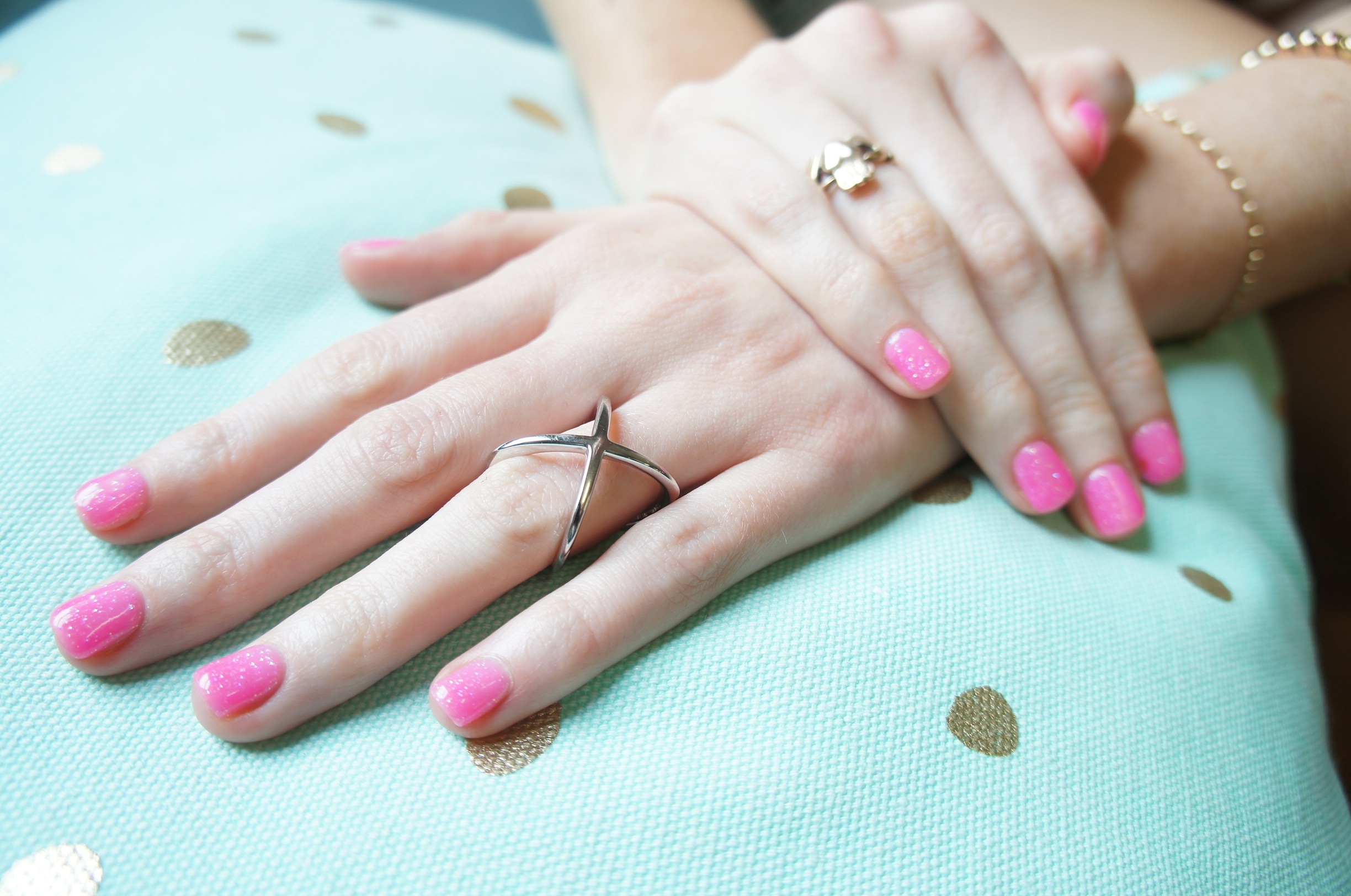 pink manicure