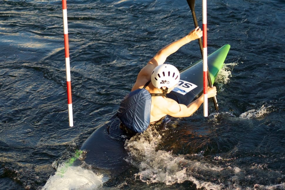 man doing kayak boat preview
