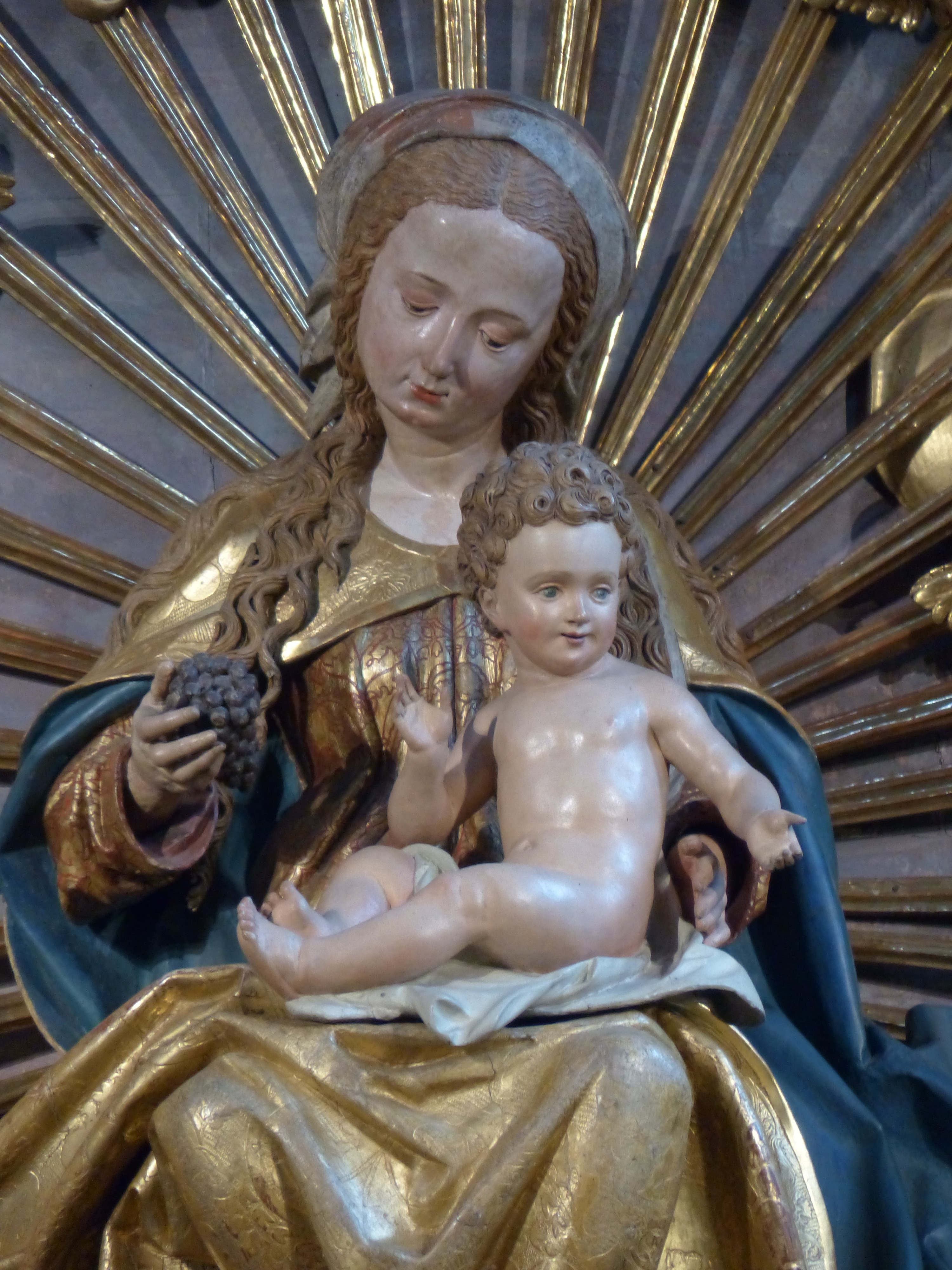 virgin mary and jesus figurine