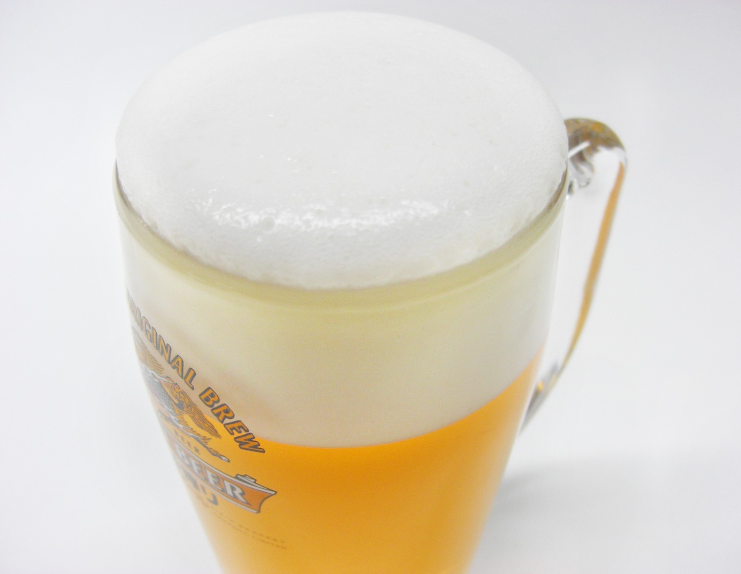 clear glass beer mug