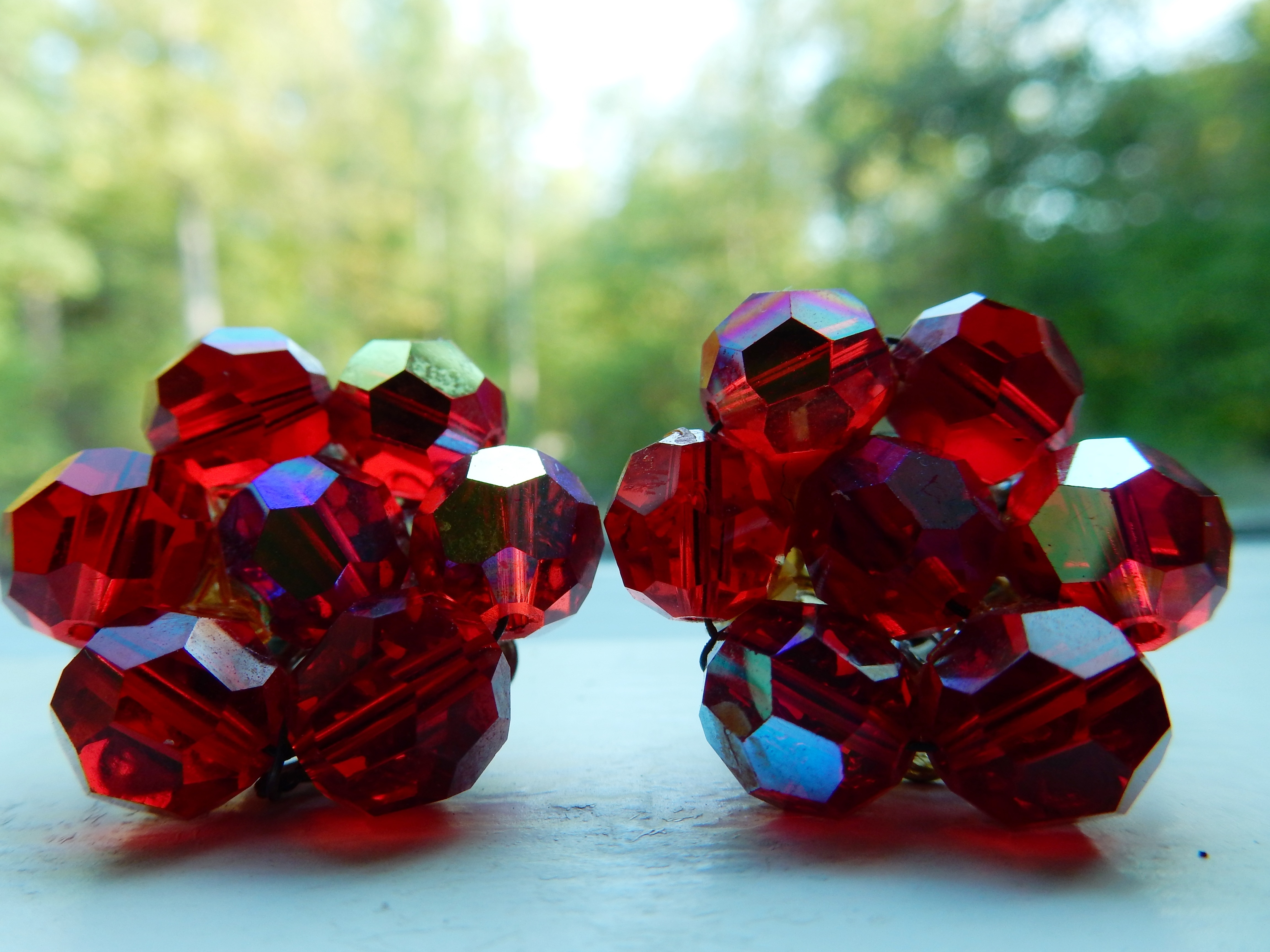 red gemstone