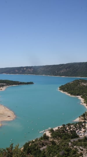 aerial view of lake during daytime thumbnail
