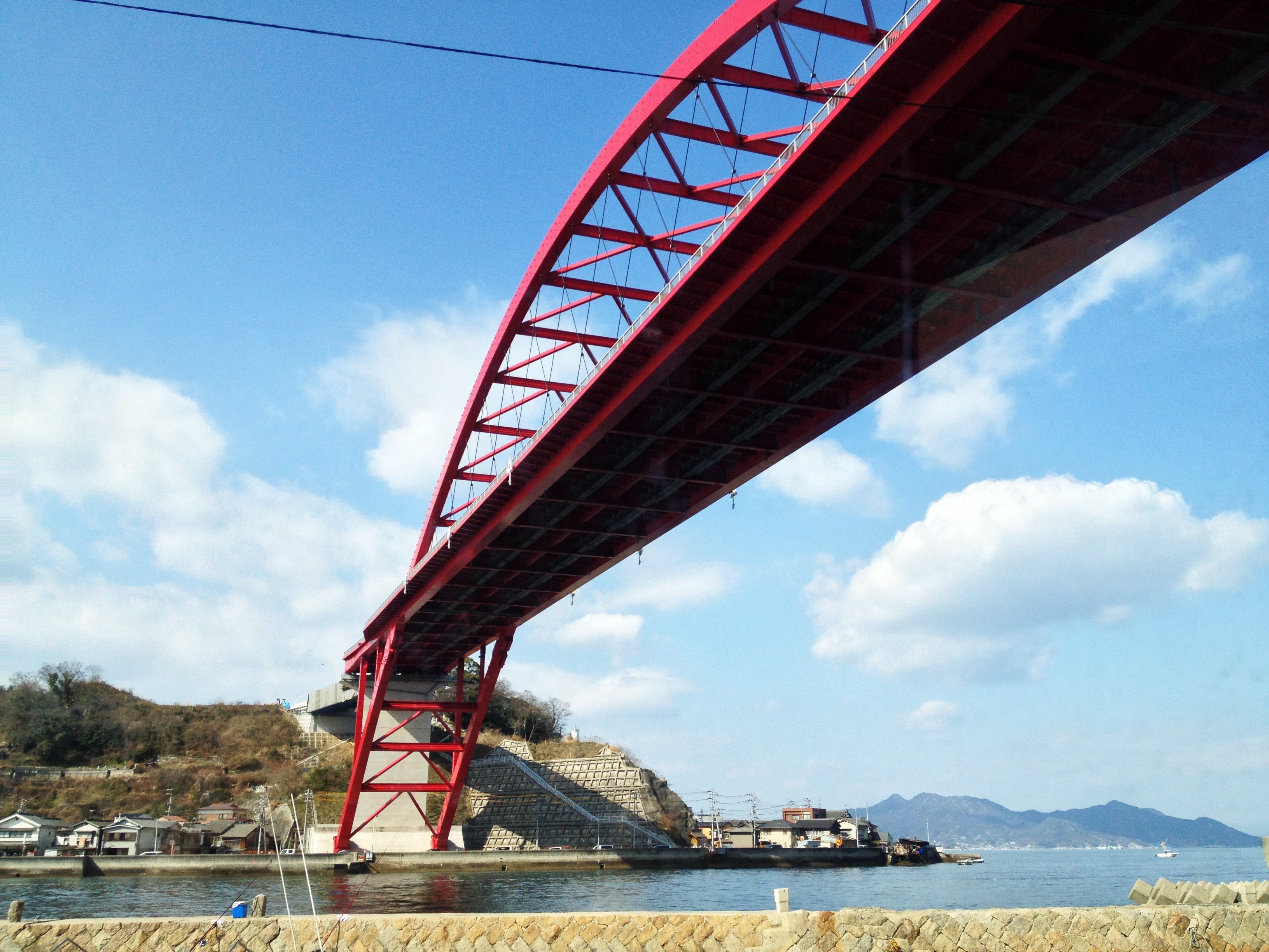 red hanging bridge