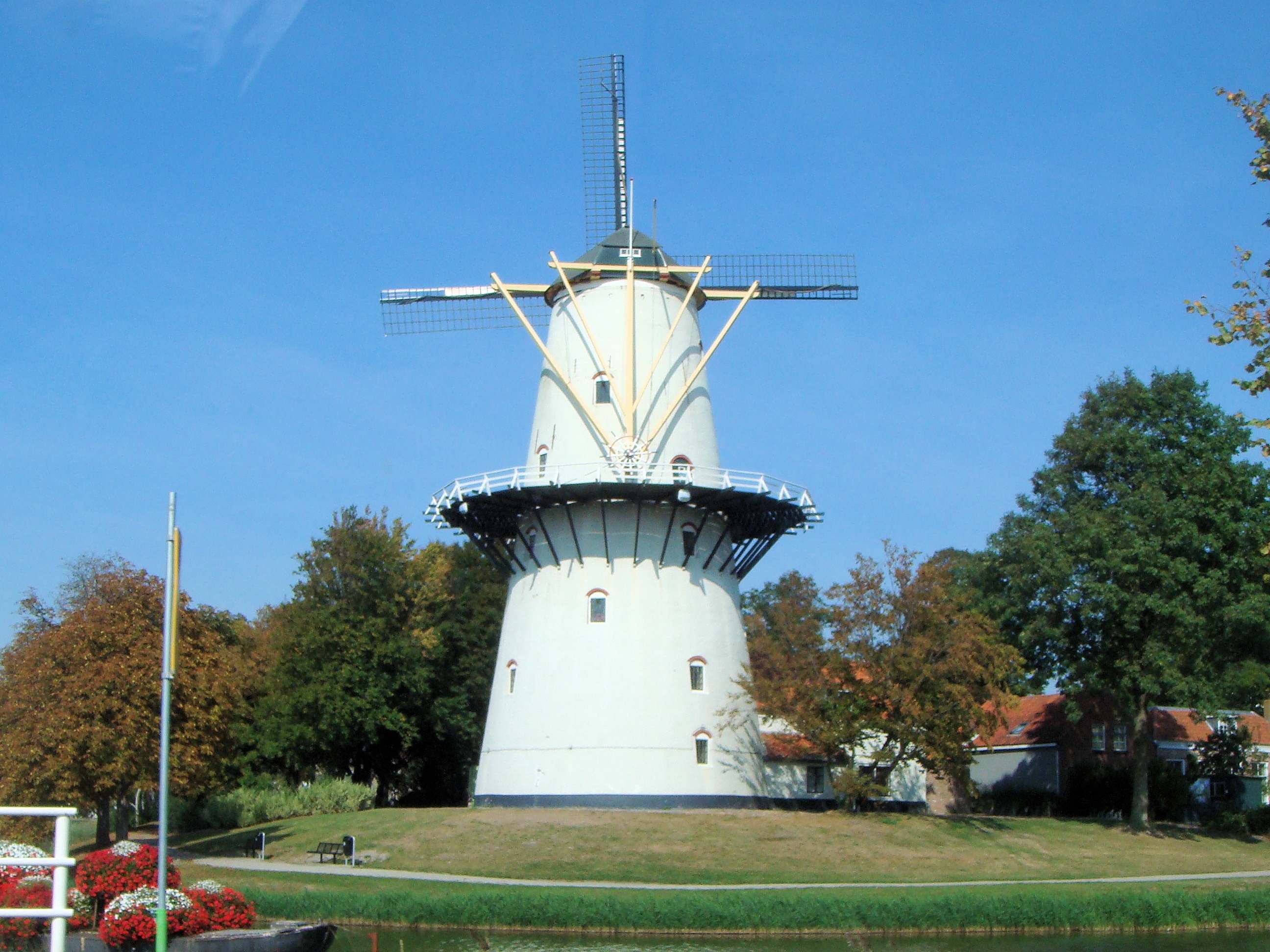 white windmill