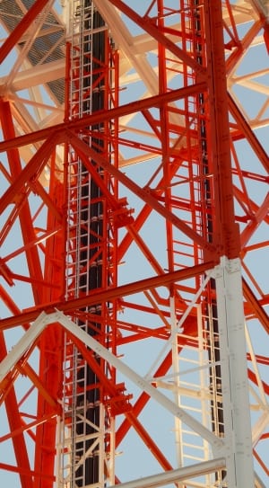 white and red metal tower thumbnail