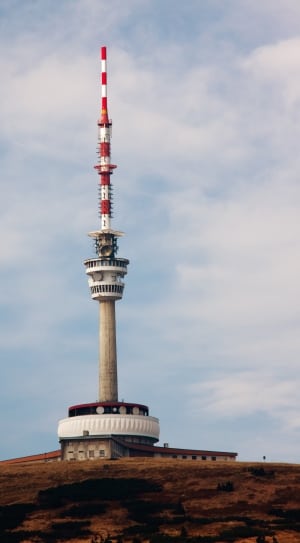 gray white and red satellite tower thumbnail
