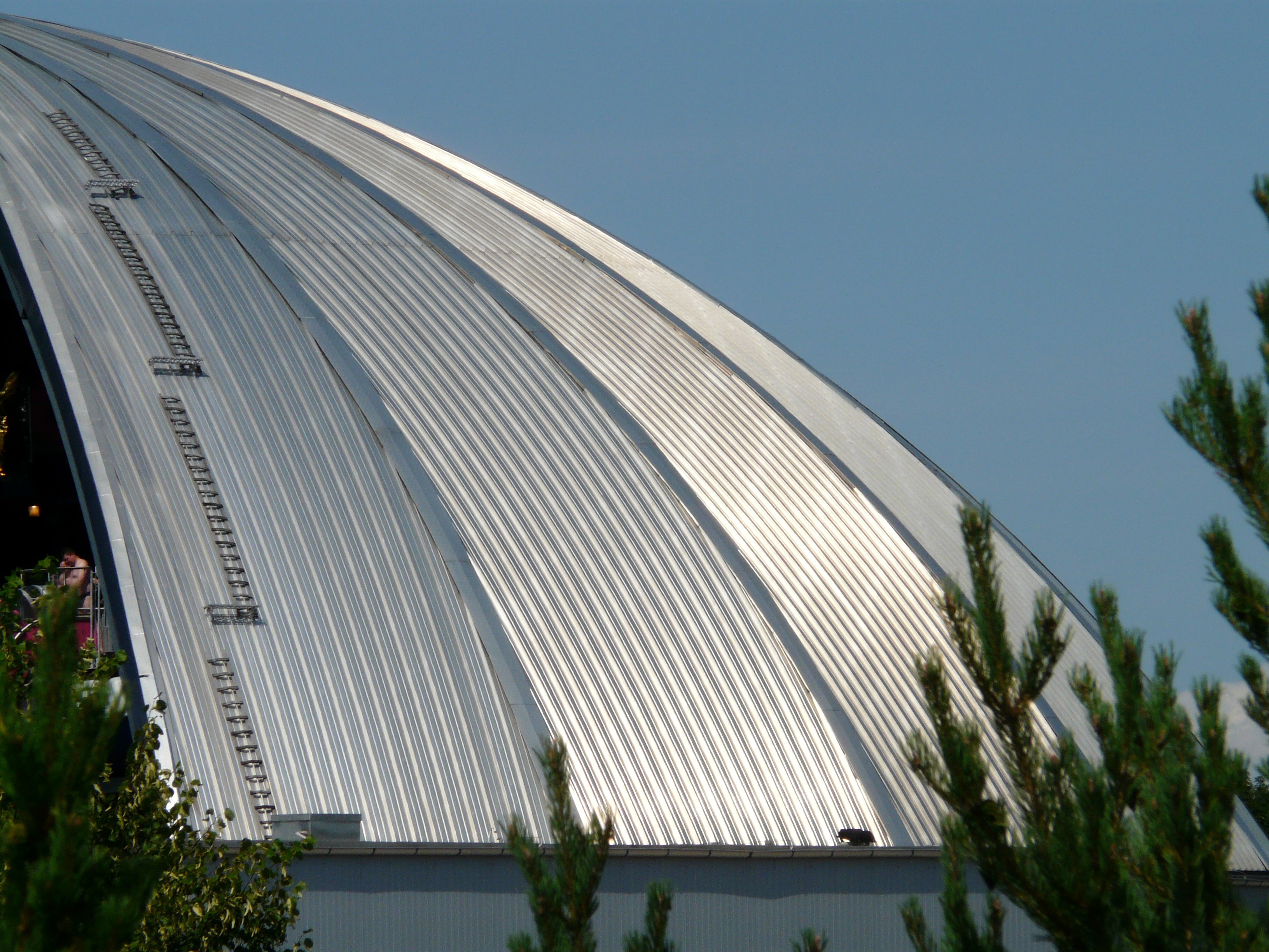 gray dome building