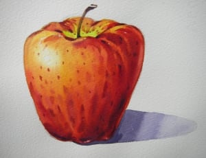 red apple painting thumbnail