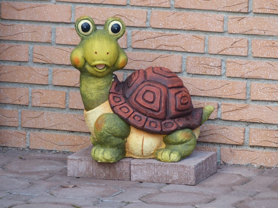green ceramic turtle dragon statue preview