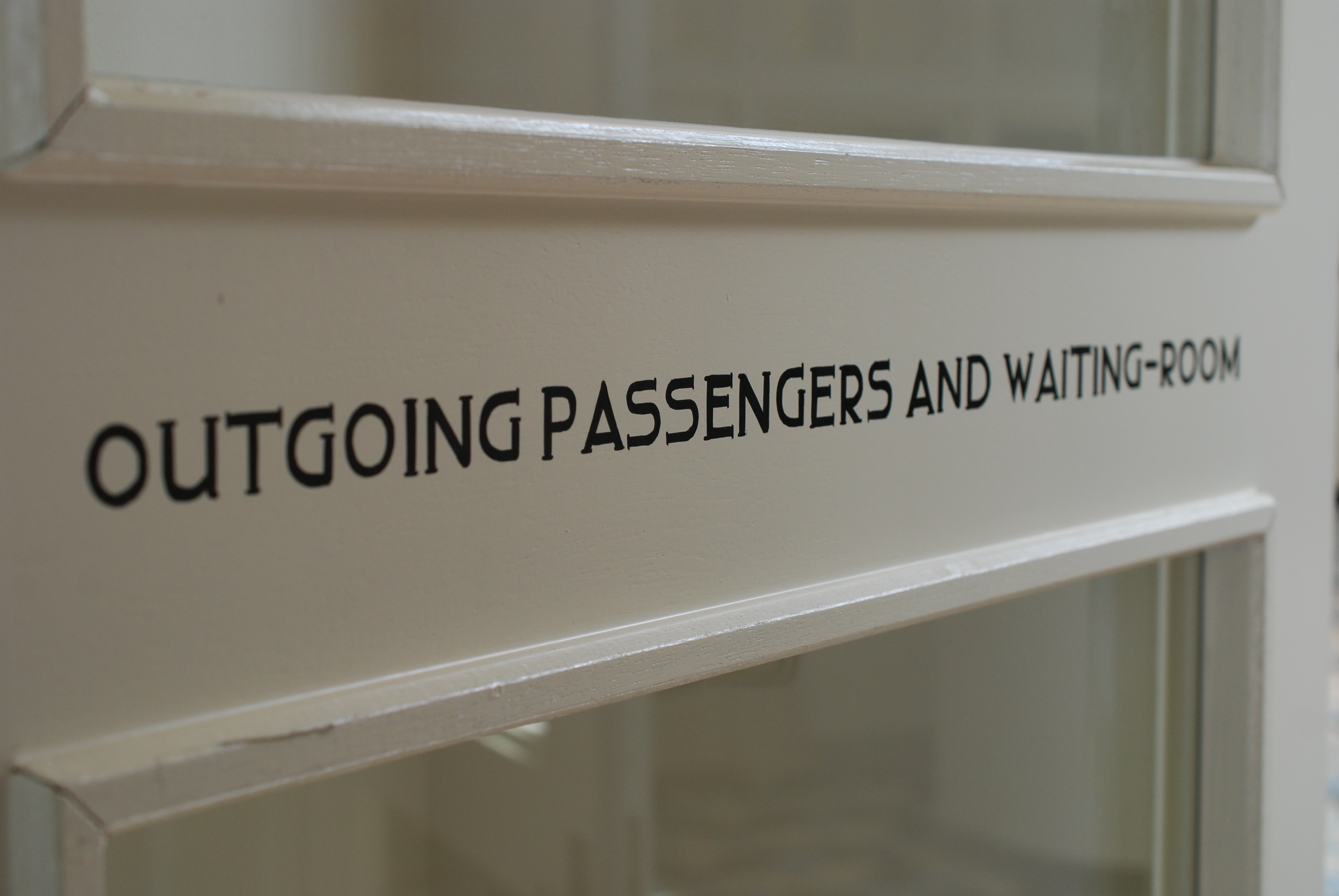 outgoing passengers and waiting room