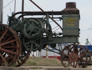gray and brown tractor thumbnail