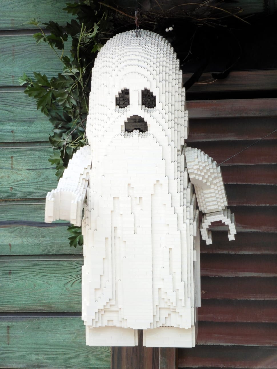 white wooden ghost like decor preview