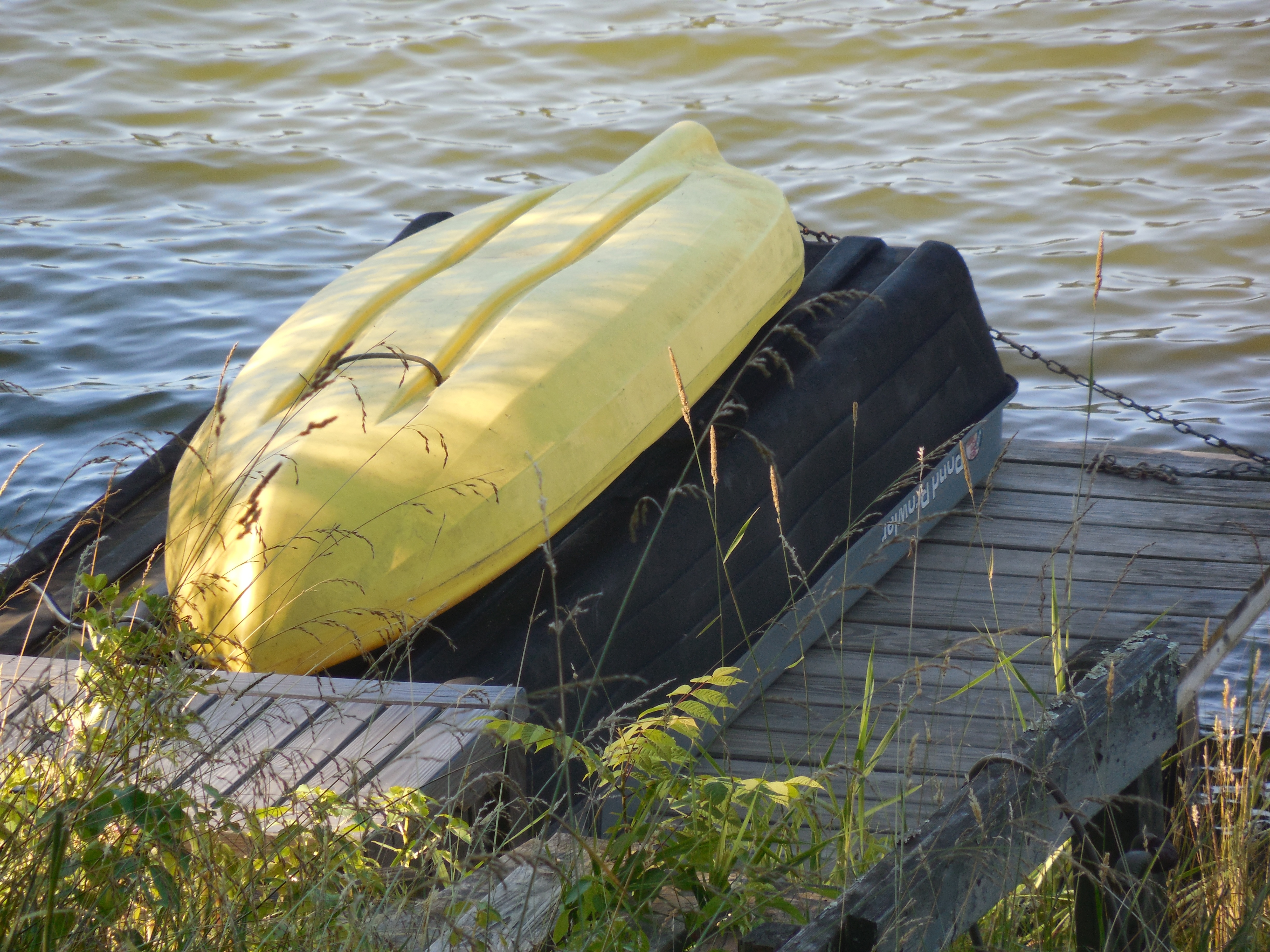 yellow canoe
