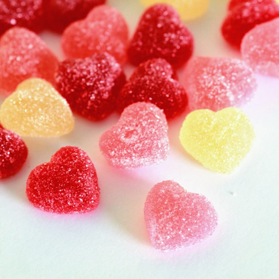 heart sugar coated candies preview