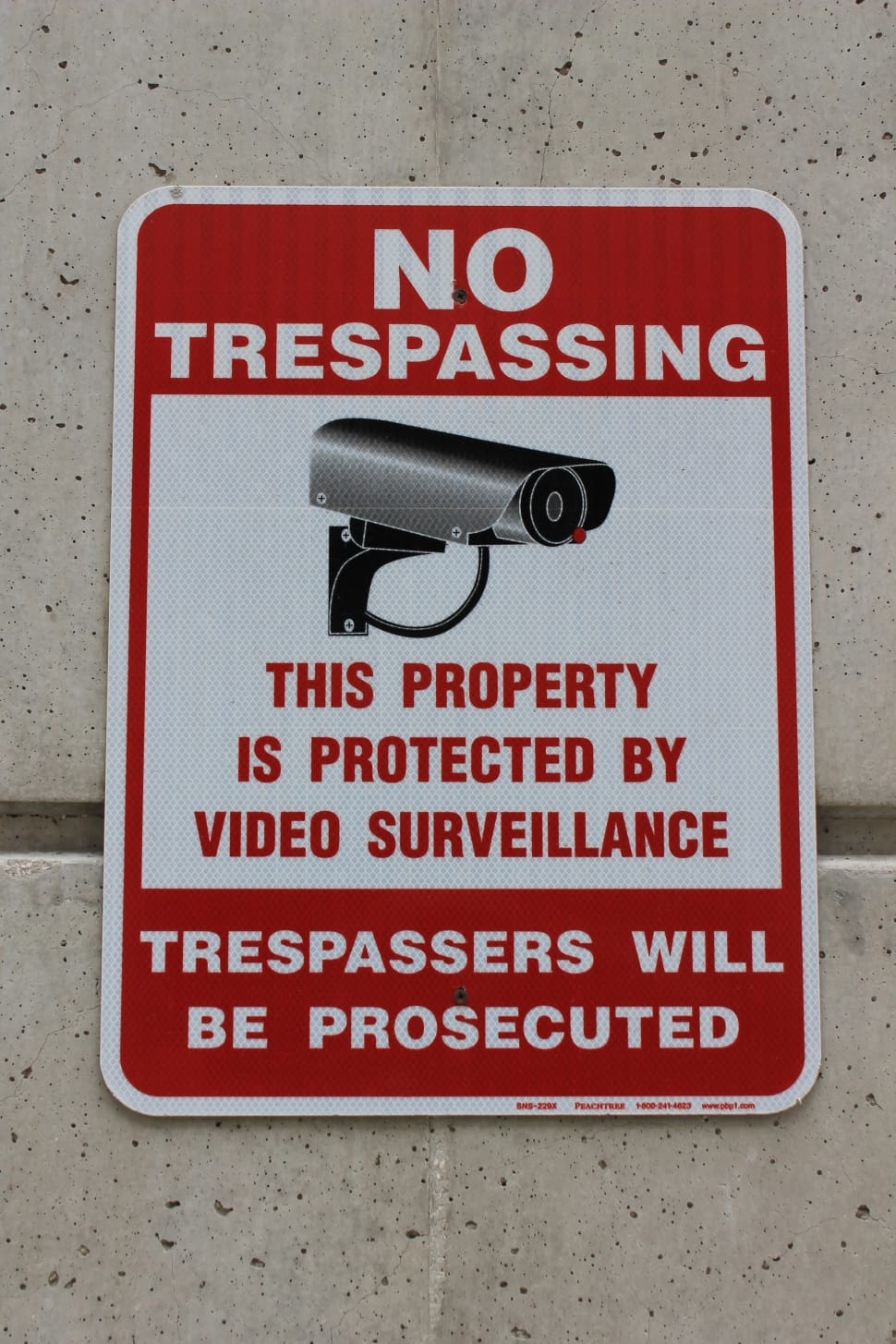 No Trespassing signage preview