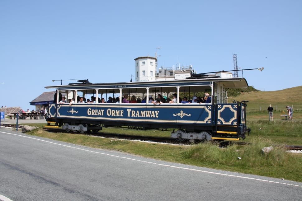 blue and black great orme tramway preview