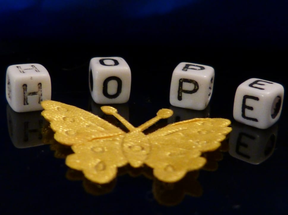 hope dice bead and yellow butterfly preview