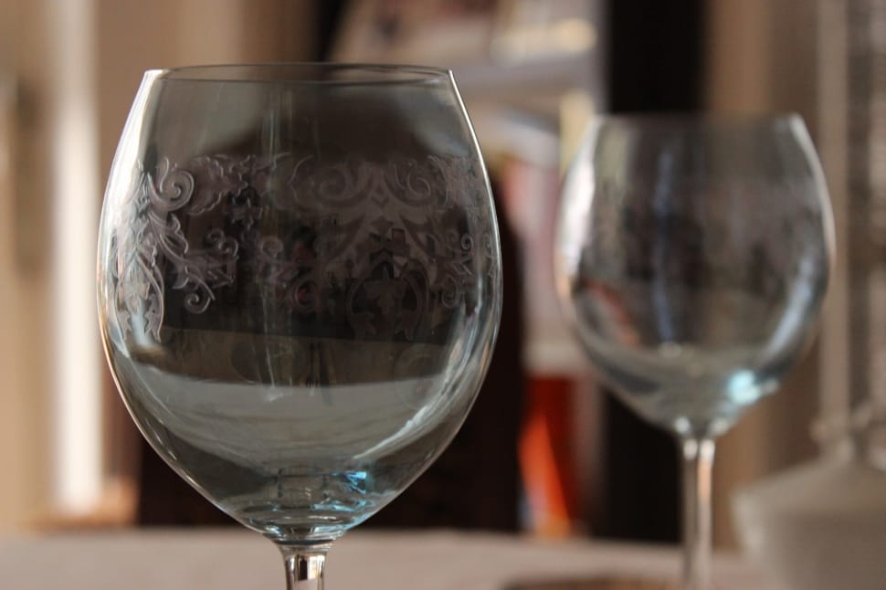 two wine glass macro photography preview