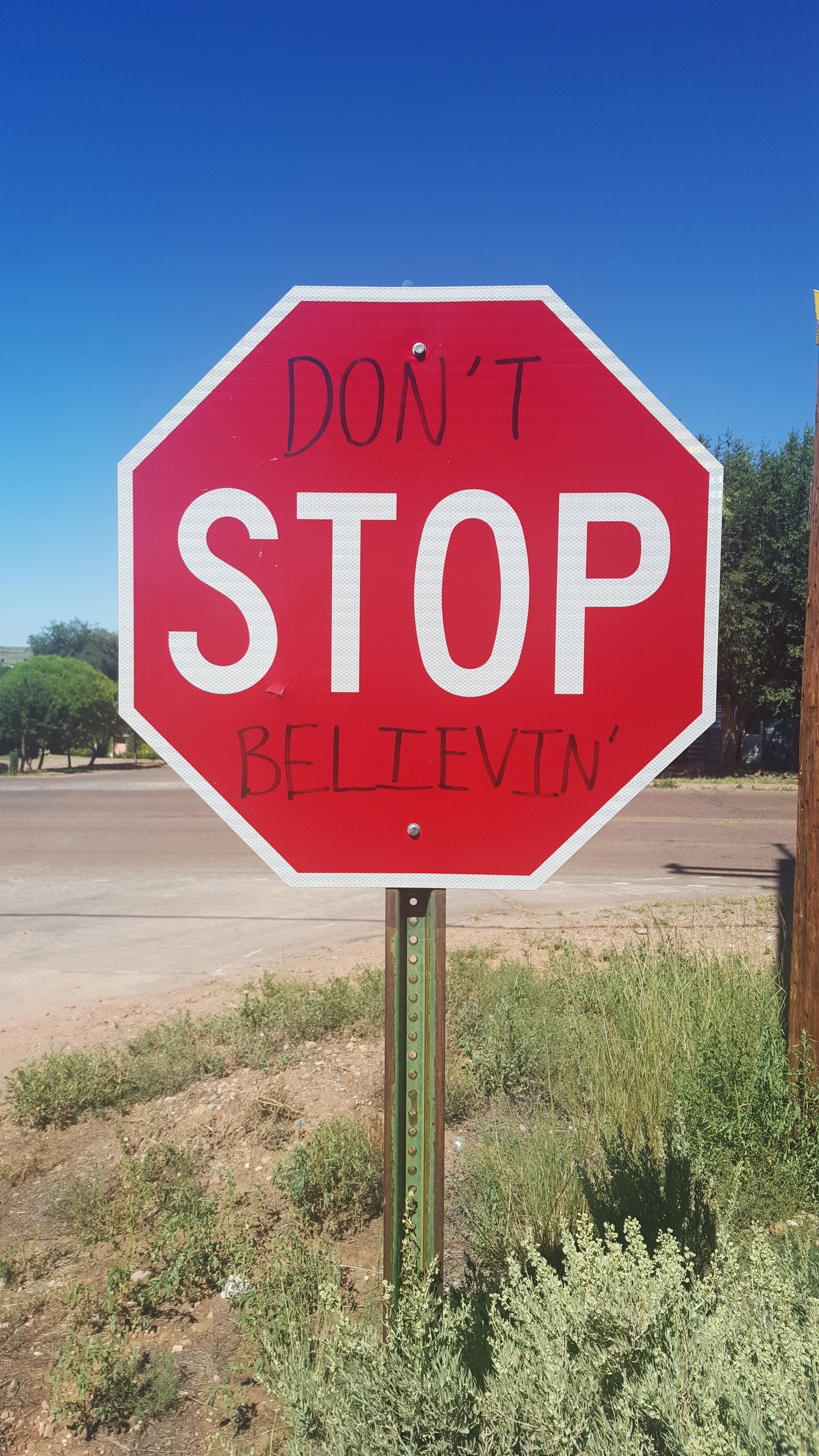 don't stop believin' signage