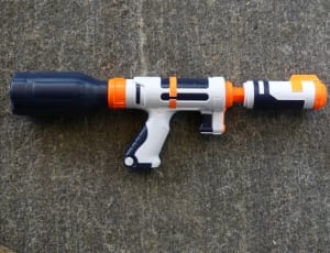 blue and white blaster toy gun thumbnail