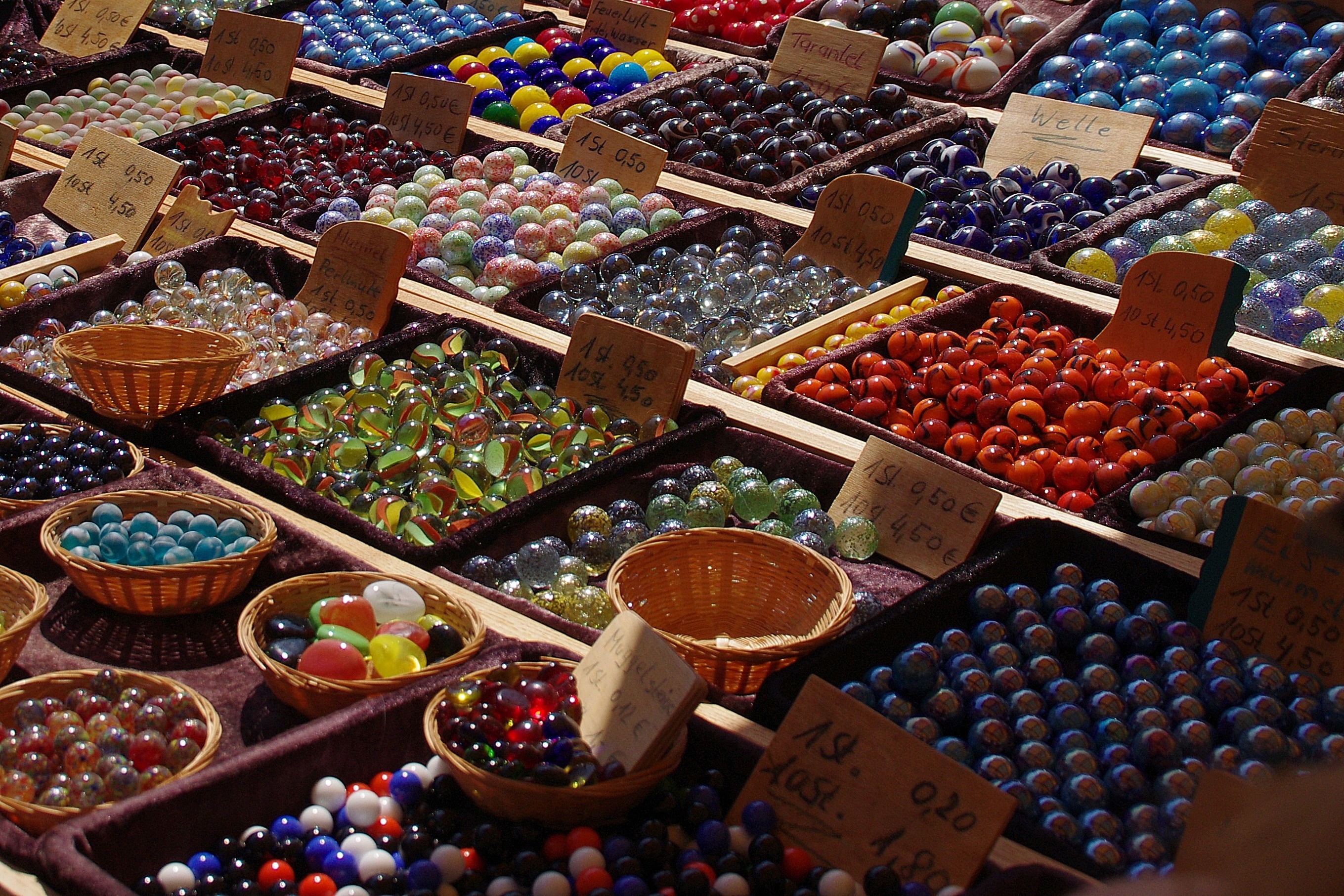 assorted marbles