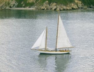 white and brown sail boat thumbnail