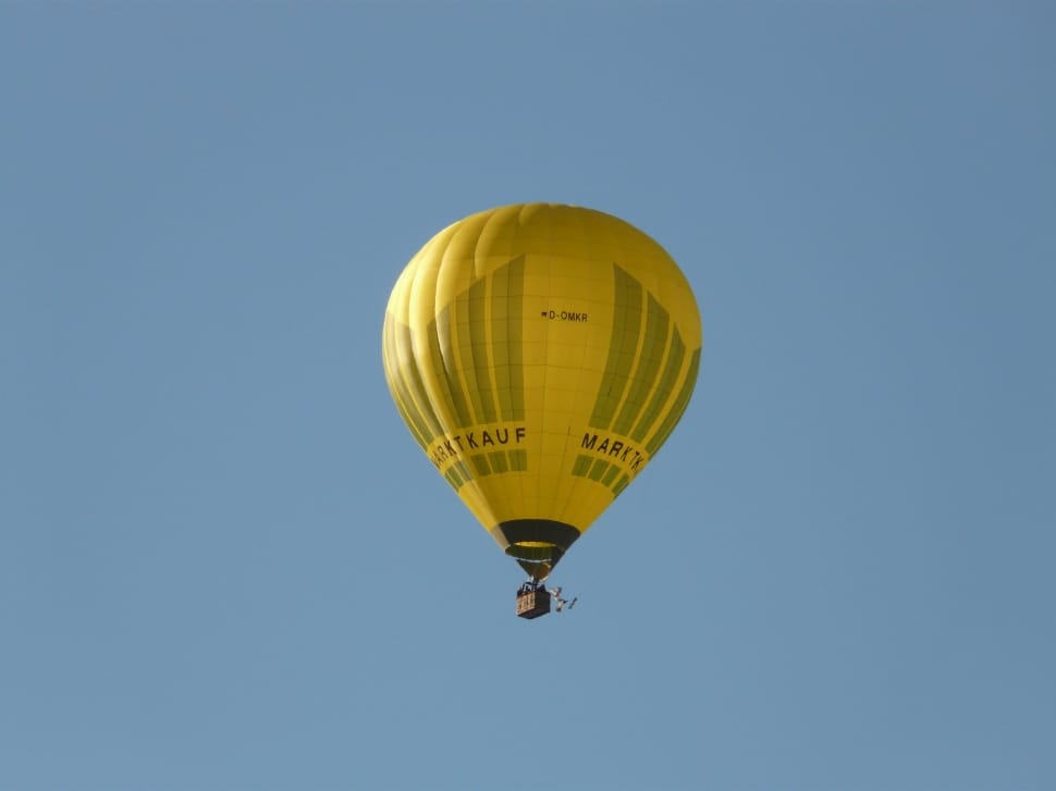 yellow hot air balloon preview