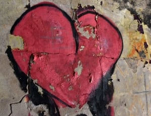 red and black heart wall paint thumbnail