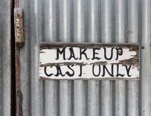 make up cast only wall signage thumbnail