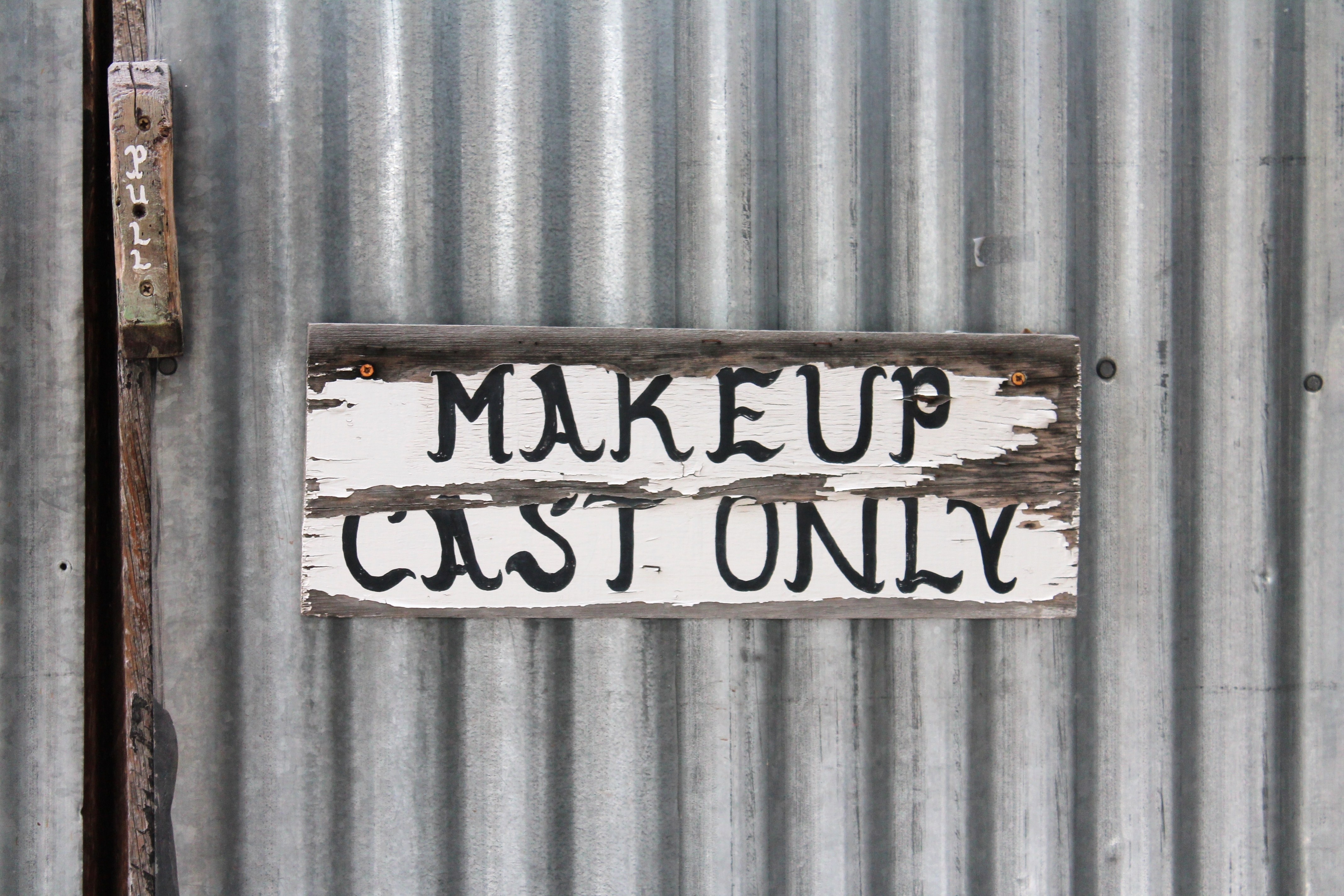 make up cast only wall signage