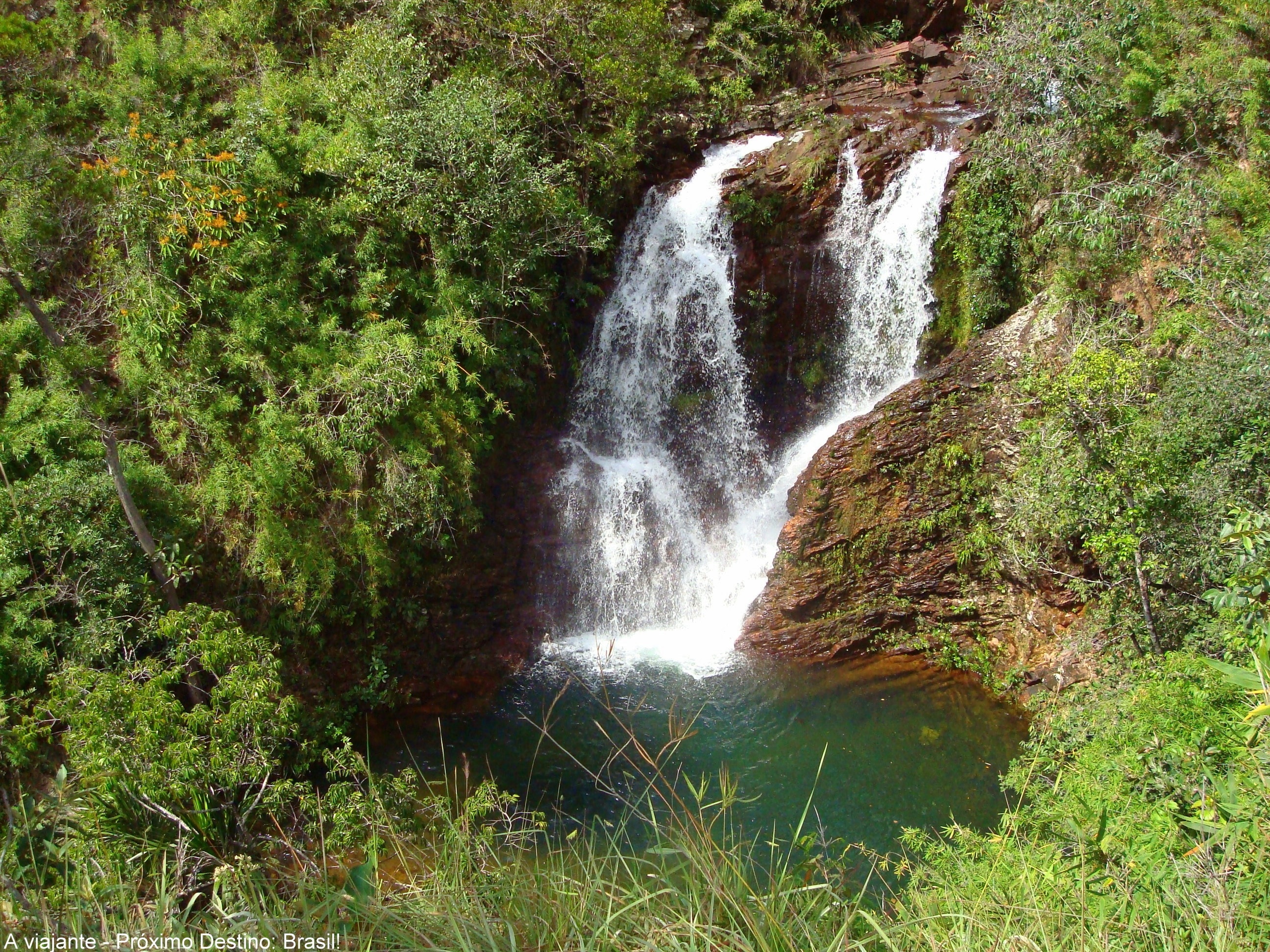 brown waterfalls